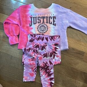 Kids Justice tye dye outfit
